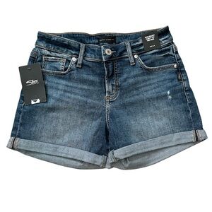 Silver Jeans Suki Short Curvy Fit Mid Rise, size 27